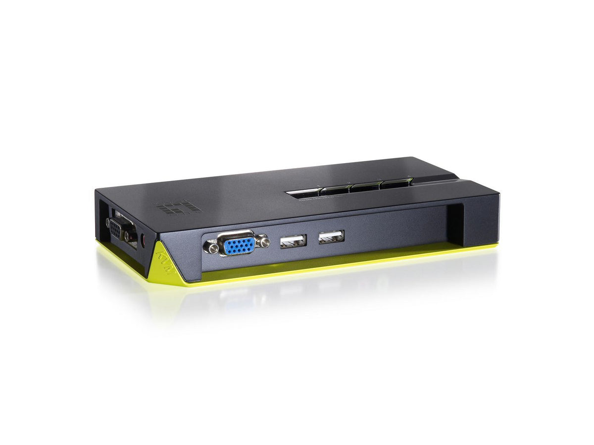 LevelOne KV04 Port/USB LevelOne KVM-042 4-Port USB VGA KVM Switch, 2048 x 1536 pixels, Black,Green