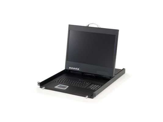 LevelOne 19IN WIDESCREEN LCD KVM RACK 19" Widescreen LCD KVM Rack Console, DE Keyboard, 48.3 cm (19"), 1440 x 900 pixels, TFT, 250 cd/m², 500:1,