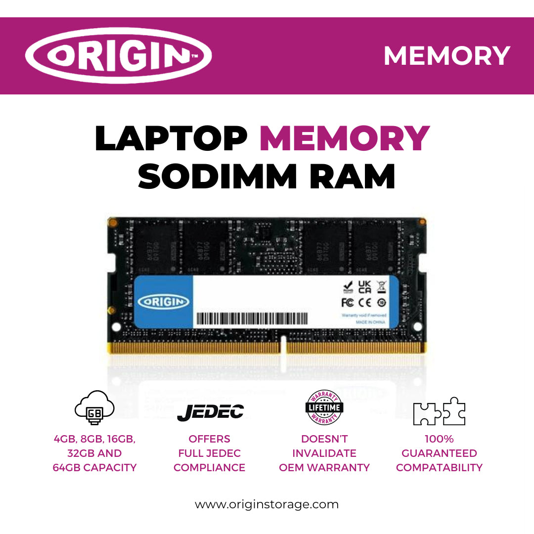 Origin Storage 8GB DDR4 3200MHz SODIMM 1Rx8 Non-ECC 1.2V