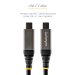 StarTech.com 1.6ft (50cm) USB-C Cable, USB 10Gbps, 100W (5A) Power Delivery, 8K 60Hz / 4K 144Hz DP Alt Mode, Thunderbolt Compatible