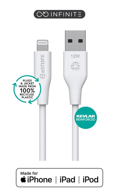 eSTUFF ES601270-BULK lightning cable 2 m White