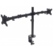 Manhattan Dual Desk Mount for TV & Monitors (Full Motion), For screens 10" to 27", Clamp Assembly, VESA compatibility: 75x75 and 100x100mm - check the dimensions of the four mounting holes on back of screen to ensure it fits, Max 8kg (each), Black, Bracke