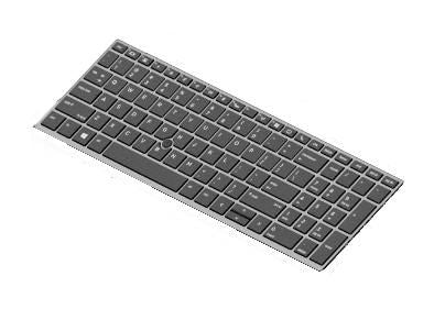 HP KYBD SR BL 15 -SWIS2 L14366-BG1, Keyboard, Swiss, Keyboard backlit, HP, EliteBook 850 G5