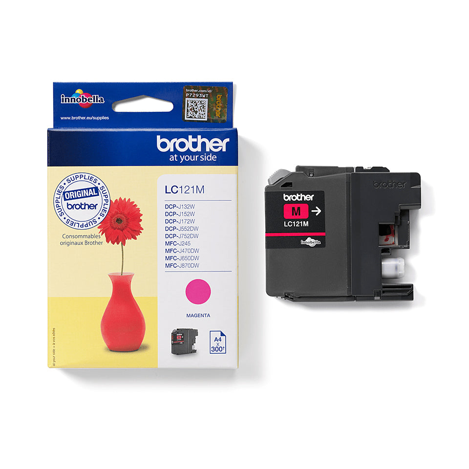Brother LC-121M Ink cartridge magenta, 300 pages ISO/IEC 24711 3,9ml for Brother DCP-J 132/MFC-J 285