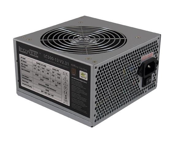 LC-POWER LC500-12 V2.31 LC500-12 V2.31, 350 W, 230 V, 400 W, 50 Hz, 3 A, +12V1,+12V2,+3.3V,+5V,+5Vsb,-12V