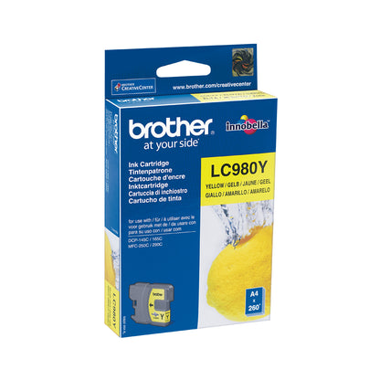 Brother LC-980Y Ink cartridge yellow, 260 pages ISO/IEC 24711 5,5ml for Brother DCP 145 C