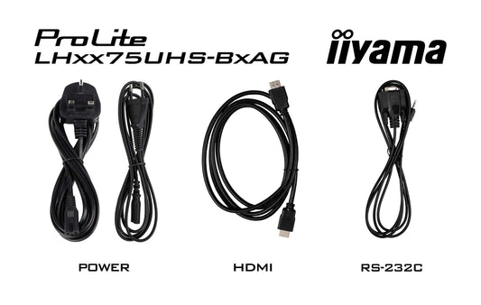 iiyama LH5575UHS-B2AG Signage Display Digital signage flat panel 138.7 cm (54.6") LCD Wi-Fi 500 cd/m² 4K Ultra HD Black Built-in processor Android 11 24/7
