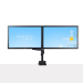 StarTech.com Desk Mount Dual Monitor Arm, Full Motion Monitor Mount for 2x VESA Displays up to 32" (17.6lb/8kg), Height Adjustable, Clamp/Grommet Mount, Mechanical Spring