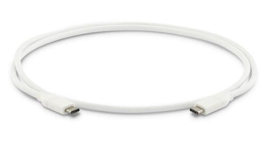 LMP USB-C (m) to USB-C (m) cable, Gen 2 (10G), 20V 5A/100W, DP altmode, USB IF certified, 1 m, white