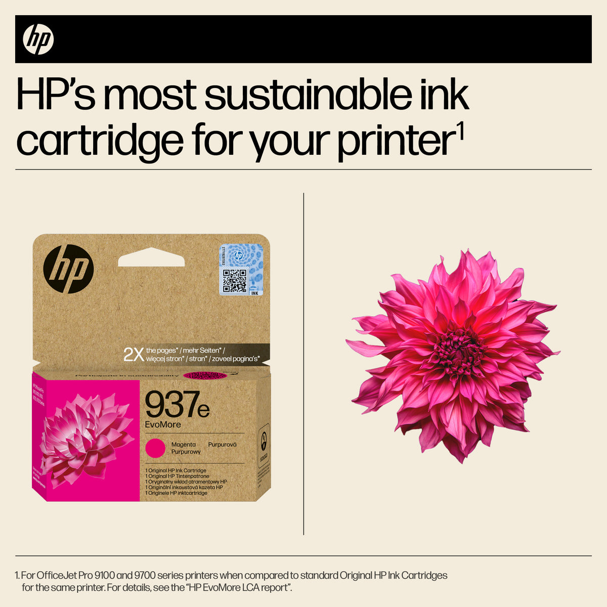 HP 4S6W7NE/937E Printhead cartridge magenta Evomore, 1.65K pages ISO/IEC 19752 for HP OJ Pro 9100/e
