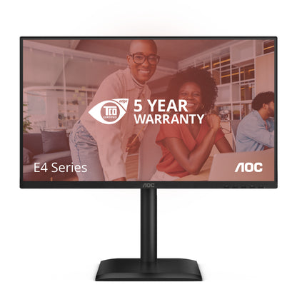 AOC 24E4U computer monitor 60.5 cm (23.8") 1920 x 1080 pixels Full HD LED Black