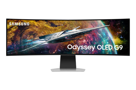 Samsung Odyssey G95Sc Computer Monitor 124.5 Cm (49") 5120 X 1440 Pixels Dual Qhd Oled Silver