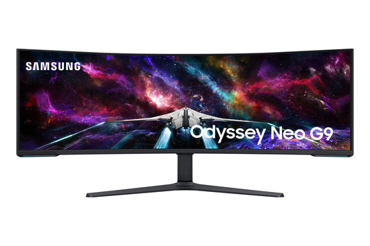 Samsung Odyssey S57Cg954Nu Computer Monitor 144.8 Cm (57") 7680 X 2160 Pixels 8K Ultra Hd Qled Black, White