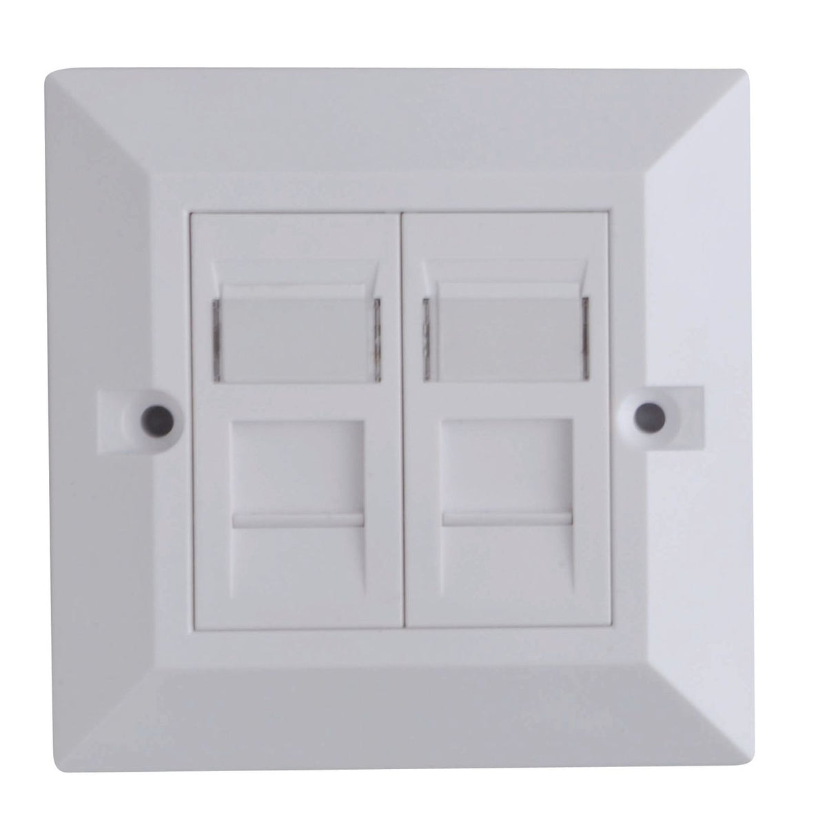 Lanview CAT6 Faceplate Dual Gang UK Type 86*86mm CAT6 Faceplate Dual Gang UK Type 86*86mm