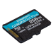 Kingston Technology 256GB microSDXC Canvas Go Plus Gen4 200R A2 U3 Single Pack w/o ADP