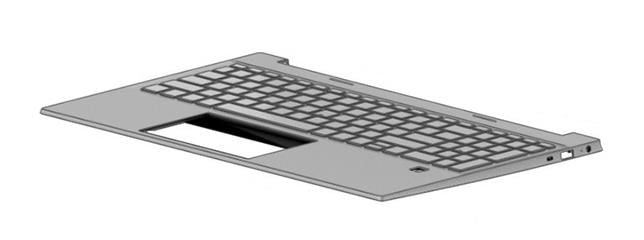 HP TOP COVER NSV W KB NSV FPR BL M08910-051, Keyboard, French, Keyboard backlit, HP