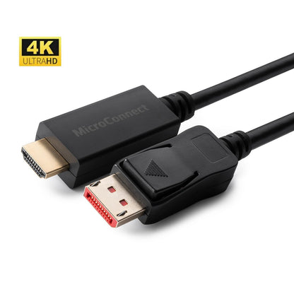 Microconnect MC-DP-HDMI-1004K video cable adapter 1 m DisplayPort Black