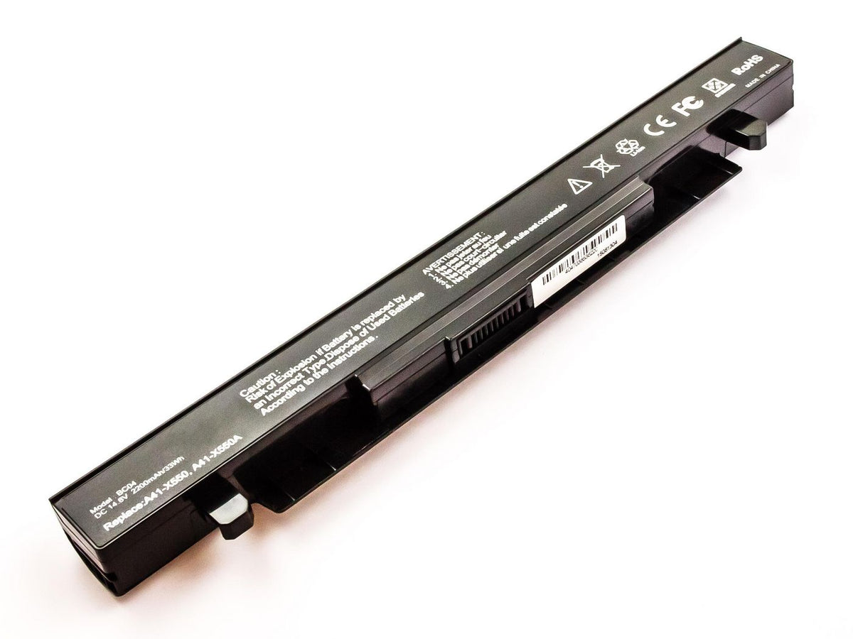 CoreParts Laptop Battery for Asus 31.68Wh 14.4V 2200mAh 31.68Wh 4 Cell Li-ion 14.4V 2200mAh Black