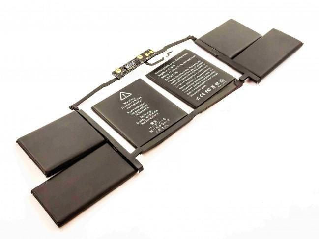 CoreParts Laptop Battery for Apple 76.00Wh 11.4V 6660mAh 76Wh Li-Pol 11.4V 6.7Ah Macbook Pro 15" A1707 (Retina, 2016)