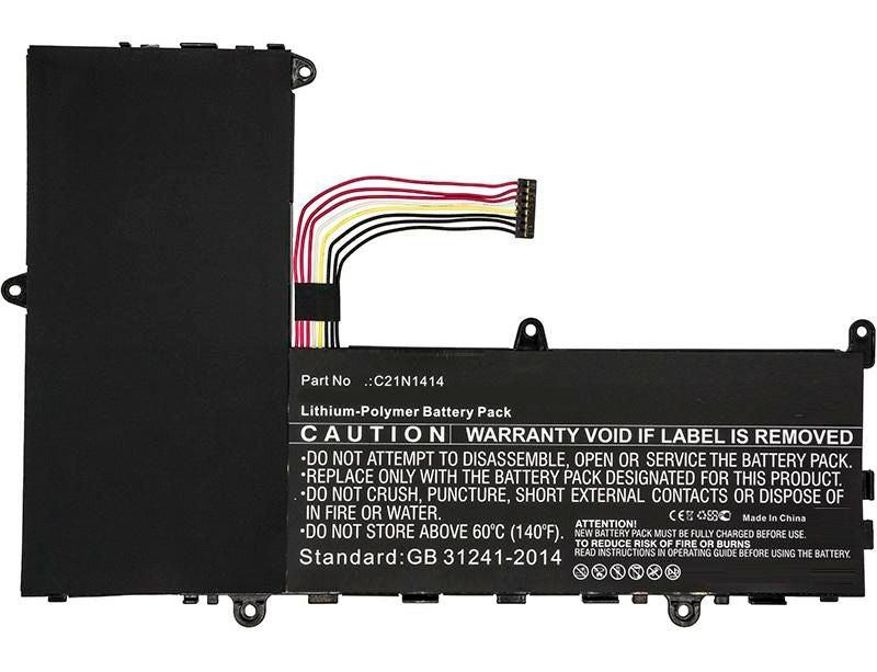 CoreParts Laptop Battery for Asus 36.26Wh 7.4V 4900mAh 36.26Wh Li-Pol 7.4V 4900mAh Black, CKSE321D1, EeeBook X205, EeeBook X205TA