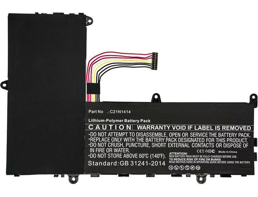CoreParts Laptop Battery for Asus 36.26Wh 7.4V 4900mAh 36.26Wh Li-Pol 7.4V 4900mAh Black, CKSE321D1, EeeBook X205, EeeBook X205TA