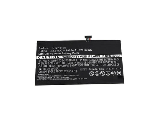 CoreParts Laptop Battery for Asus 29.64Wh 3.8V 7800mAh 30Wh Li-Pol 3.8V 7800mAh Black, Transformer Book T100HA