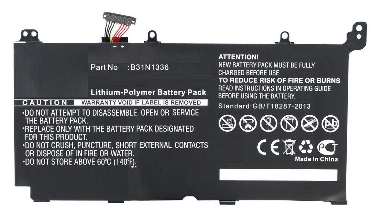 CoreParts Laptop Battery for Asus 44.46Wh 11.4V 3900mAh 44.46Wh Li-Pol 11.4V 3900mAh Black, R553LF, R553LN, R553LN-DM123H, R553LN-DM553H,