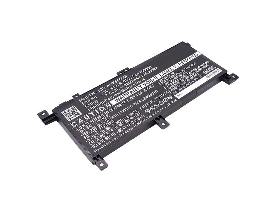 CoreParts Laptop Battery for Asus 28.88Wh 7.6V 3800mAh 29Wh Li-Pol 7.6V 3800mAh Black, X556UA, X556UB, X556UF, X556UJ, X556UQ, X556UR,