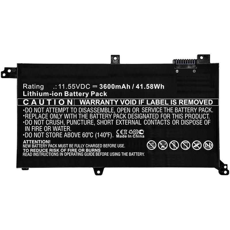 CoreParts Laptop Battery for Asus 41.04Wh 11.4V 3600mAh 42WH Li-ion 11.55V 3.6Ah for Asus, K430FA, K430FN, K430UF