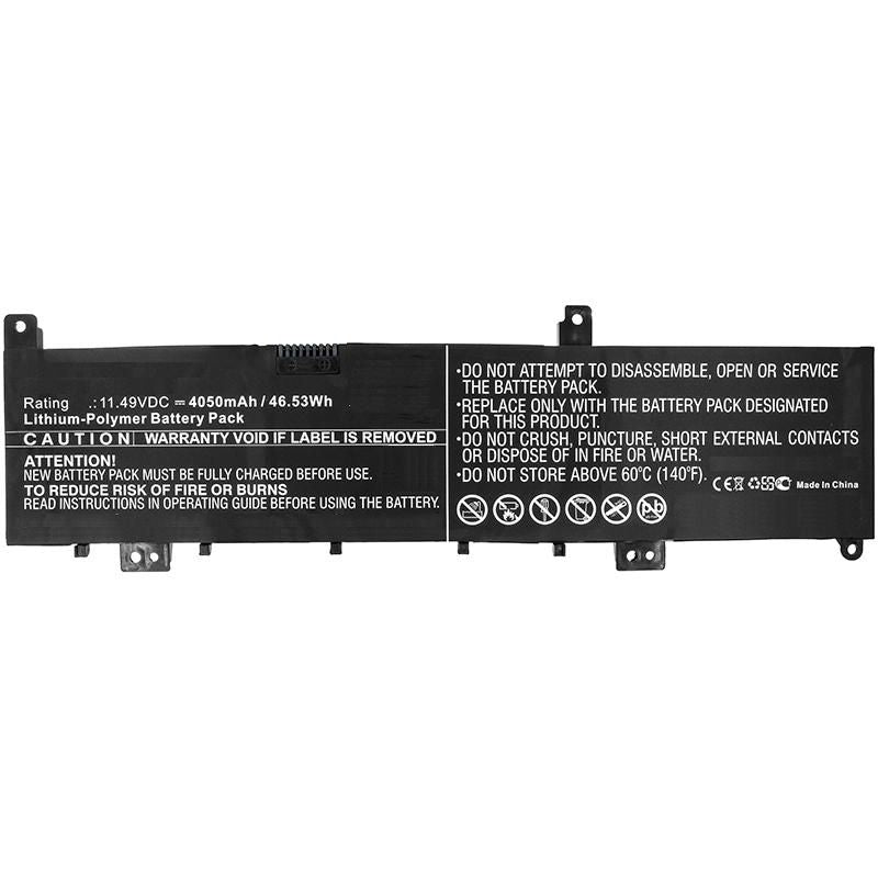 CoreParts Laptop Battery for Asus 46.74Wh 11.4V 4100mAh 47WH Li-Pol 11.49V 4.05Ah for Asus, N580, N580GD, N580GD-DB74
