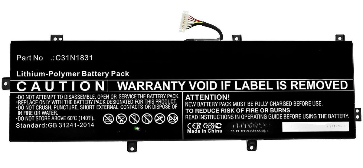 CoreParts Laptop Battery for Asus 38.85Wh 11.1V 3500mAh 38.85Wh Li-Polymer 11.1V 3500mAh for Asus P3540FA, p3540fa-0091a8265u,