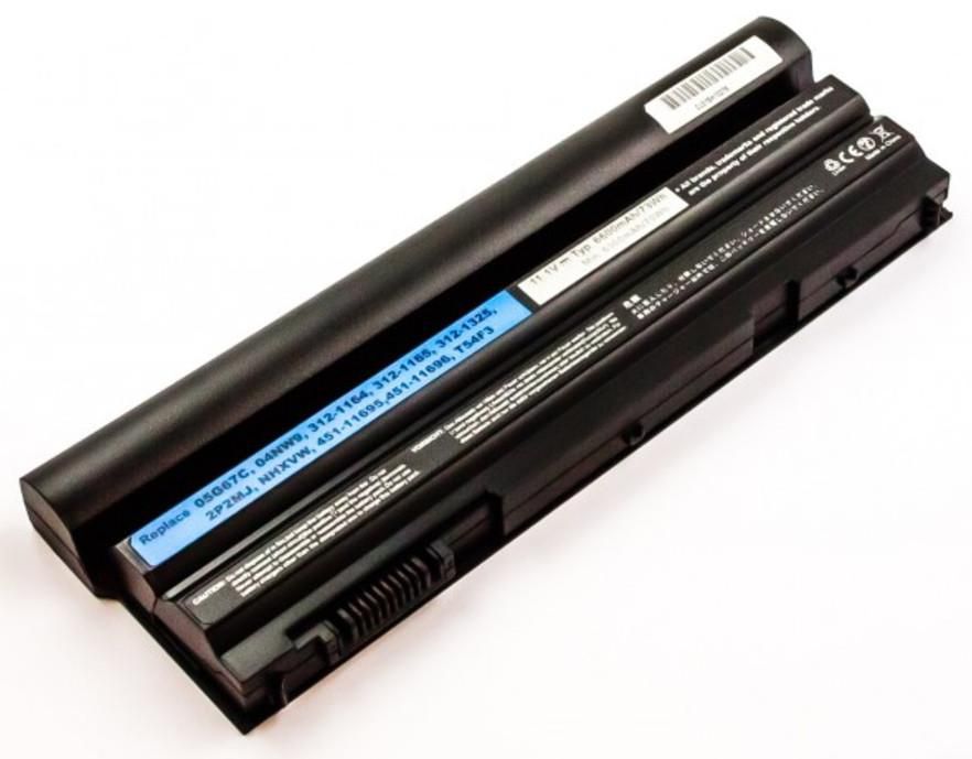 CoreParts Laptop Battery for Dell 73.26Wh 11.1V 6600mAh 73Wh 9 Cell Li-ion 11.1V 6.6Ah High Capacity, 96JC9, WT5WP, 451-11696, 2P2MJ