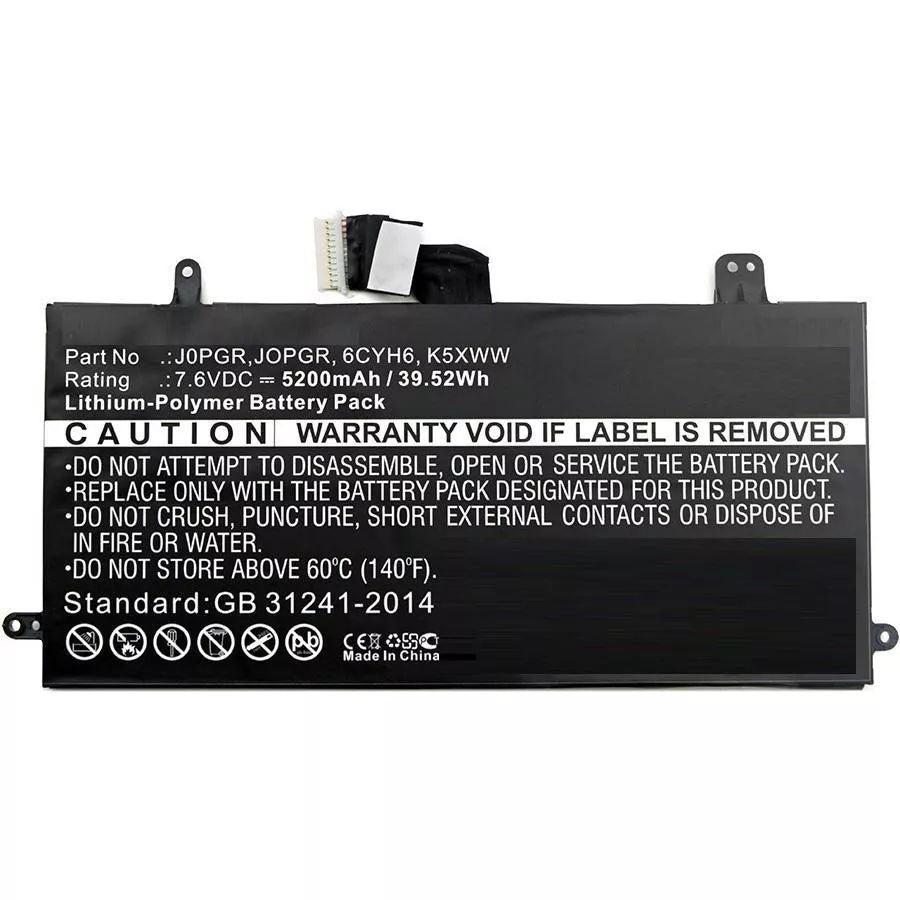 CoreParts Laptop Battery for Dell 32.00Wh 7.6V 4200mAh 32Wh Li-Pol 7.6V 4200mAh Black, Latitude 12 5285