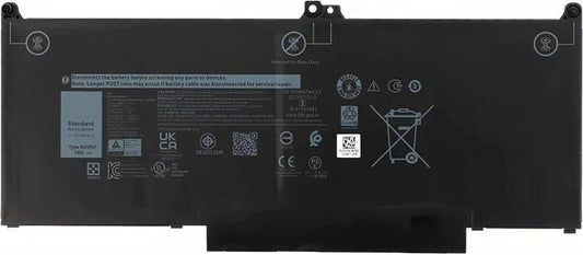 CoreParts Laptop Battery for Dell 54.72Wh 7.6V 7200mAh 55Wh Li-Pol 7.6V 7200mAh Black for DELL Notebook, Laptop Latitude 13 5300, Latitude