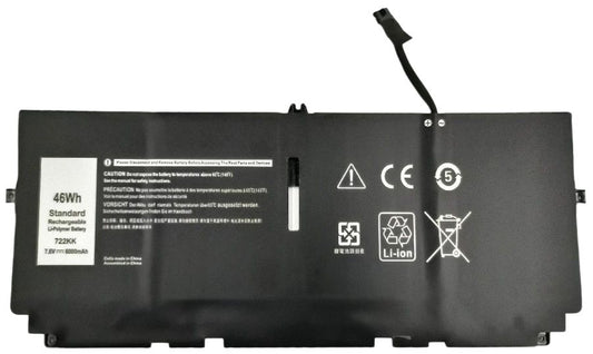 CoreParts Laptop Battery for Dell 45.60Wh 7.6V 6000mAh 46Wh Li-Polymer 7.6V 6000mAh for DELL XPS 13 9300, XPS 13 9300 2020, XPS 13 9300 i5