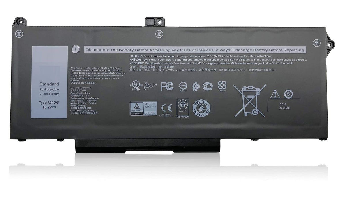 CoreParts Laptop Battery for Dell 54.72Wh 15.2V 3600mAh 54.72Wh Li-ion 15.2V 3600mAh Black