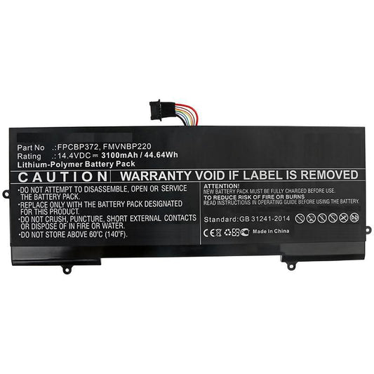 CoreParts Laptop Battery for Fujitsu 44.64Wh 14.4V 3100mAh 45WH Li-Pol 14.4V 3.1Ah Lifebook U77