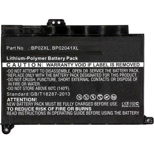 CoreParts Laptop Battery for HP 40.28Wh 7.6V 5300mAh 40.28Wh Li-Pol 7.6V 5300mAh Black, Pavilion 15-AU010WM, Pavilion 15-AU018wm, Pavilion PC 15,