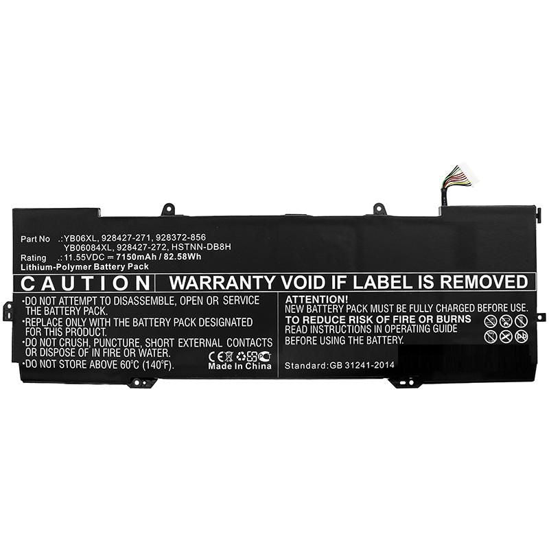 CoreParts Laptop Battery for HP 79.00Wh 11.55V 6840mAh 79WH Li-ion 11.55V 6.84Ah Spectre X360 15-CH000NA, Spectre X360 15-CH000NB, Spectre X360
