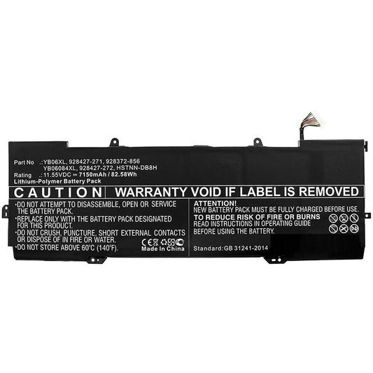 CoreParts Laptop Battery for HP 79.00Wh 11.55V 6840mAh 79WH Li-ion 11.55V 6.84Ah Spectre X360 15-CH000NA, Spectre X360 15-CH000NB, Spectre X360