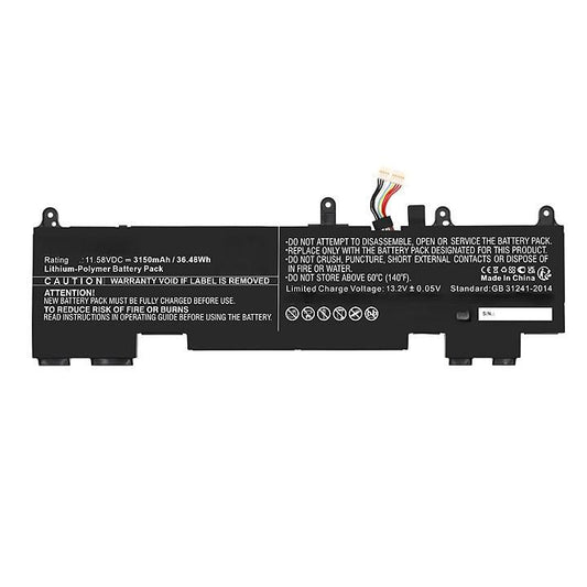CoreParts Laptop Battery for HP 36.48Wh 11.58V 3150mAh Laptop Battery for HP 36.48WH Li-ion 11.58V 3150mAh