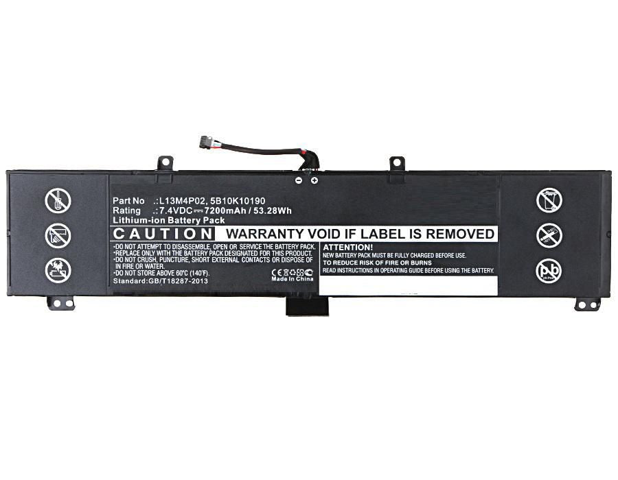 CoreParts Laptop Battery for Lenovo 47.36Wh 7.4V 6400mAh 48Wh Li-ion 7.4V 6400mAh Black, Erazer Y50, Y50-70, Y50-70AM-IFI, Y50-70AM-ISE,