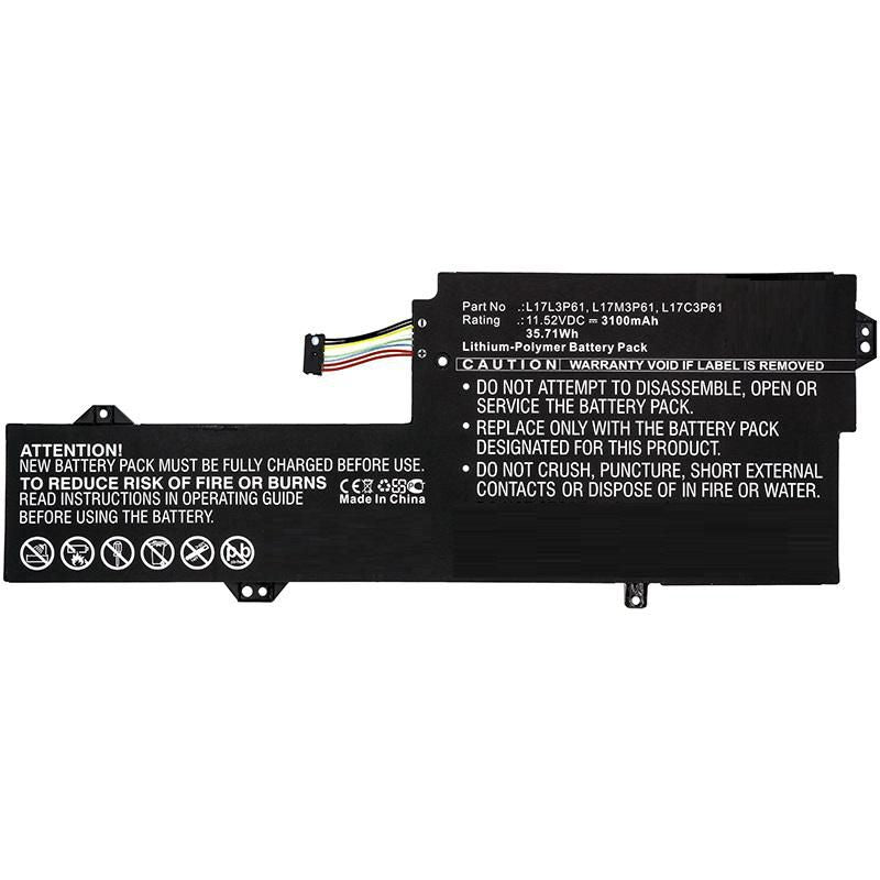 CoreParts Laptop Battery for Lenovo 35.71Wh 11.52V 3100mAh 35.71Wh Li-Pol 11.52V 3100mAh Black for Lenovo Notebook, Laptop 7000-13,