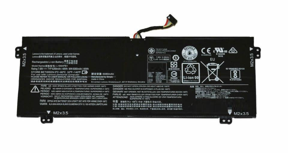 CoreParts Laptop Battery for Lenovo 46.08Wh 7.68V 6000mAh 46.08Wh Li-Polymer 7.68V 6000mAh for Lenovo YG 720-13IKB 80X6006PAU, YG 720-13IKB I5 8G