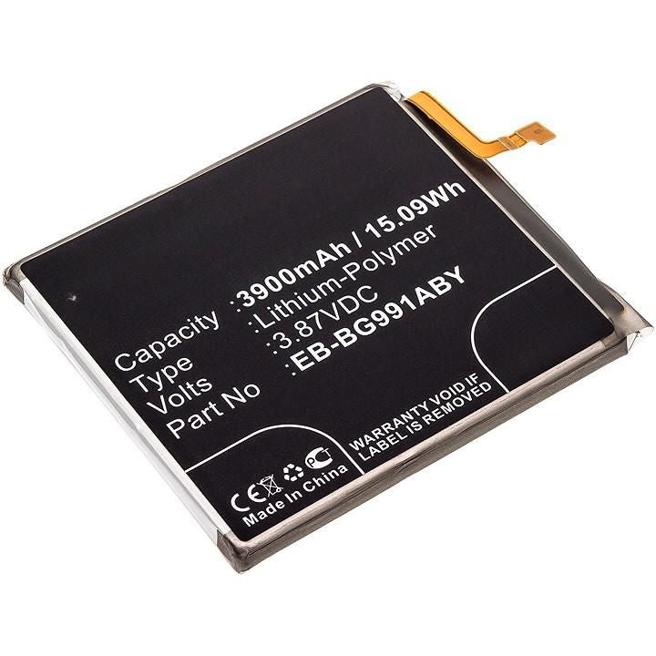 CoreParts Battery 15.09Wh Li-Polymer 3.87V 3900mAh for Mobile, SmartPhone 15.09Wh Li-Polymer 3.87V 3900mAh for Samsung Galaxy S21 5G, Galaxy