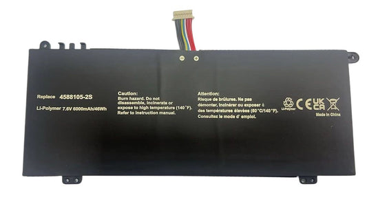 CoreParts Laptop Battery for Toshiba 46Wh 7.6V 6000mAh 46Wh Li-ion 7.6V 6000mAh Black for Satellite Pro C50-H-106, C40-G-11G, C40-G-120,