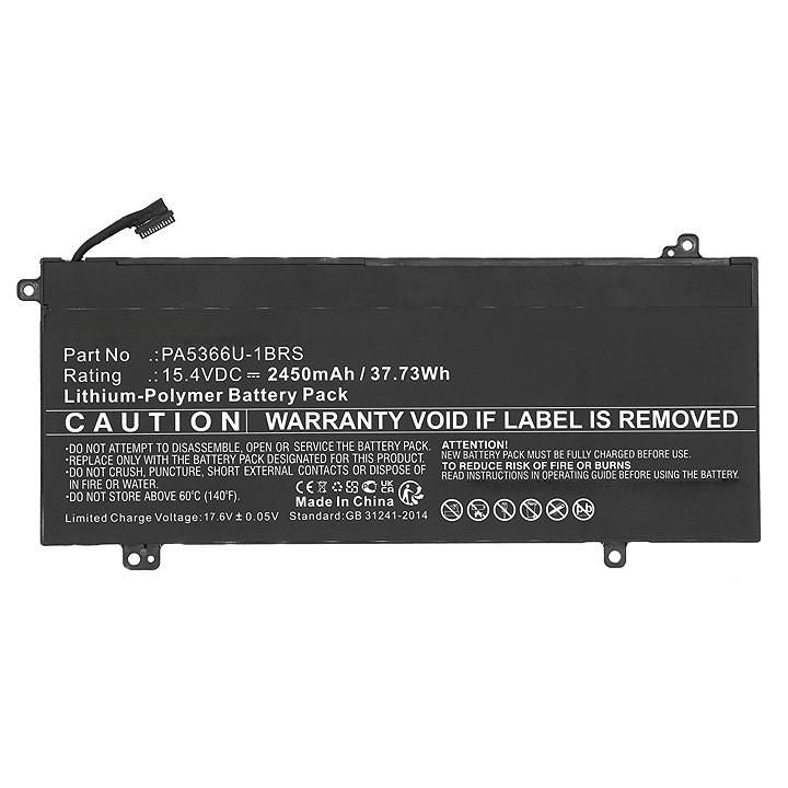 CoreParts Laptop Battery for Toshiba 37.73Wh 15.4V 2450mAh Laptop Battery for Toshiba 37.73Wh Li-ion 15.4V 2450mAh Black for Toshiba Dynabook