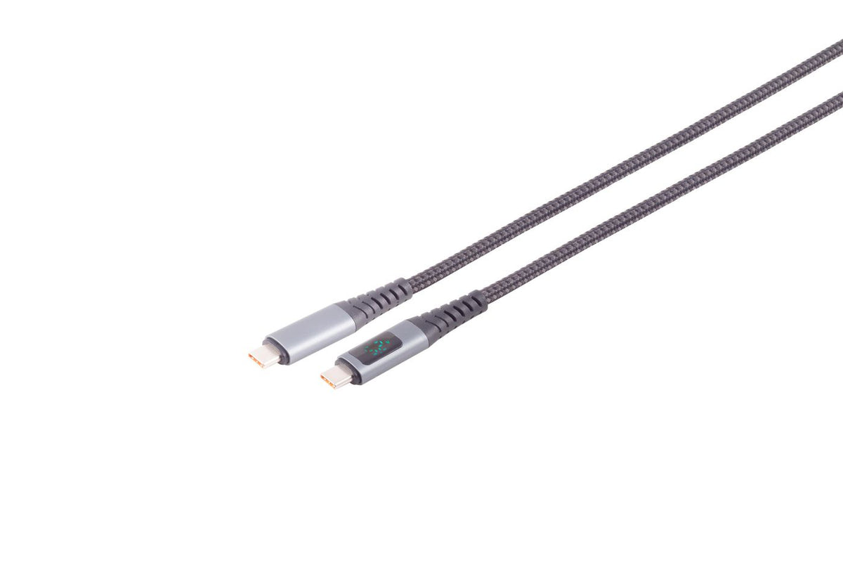 MicroConnect USB-C to USB-C cable 2.0 240W PD, A/V/W display, 2m USB-C to USB-C cable 2.0 240W PD, A/V/W display, 2m