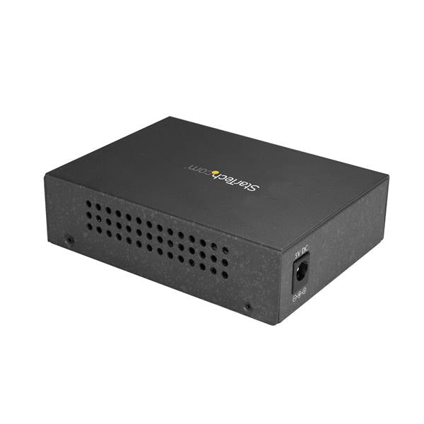 StarTech.com Single-Mode (SM) SC Fiber Media Converter for 10/100/1000 Networks, Standalone Gigabit Ethernet to SC Fiber Converter, 1310nm, 10km - TAA