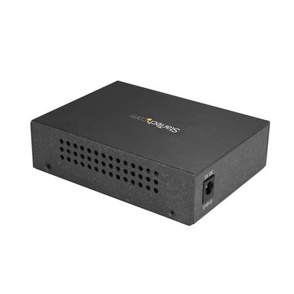 StarTech.com Single-Mode (SM) SC Fiber Media Converter for 10/100/1000 Networks, Standalone Gigabit Ethernet to SC Fiber Converter, 1310nm, 10km - TAA